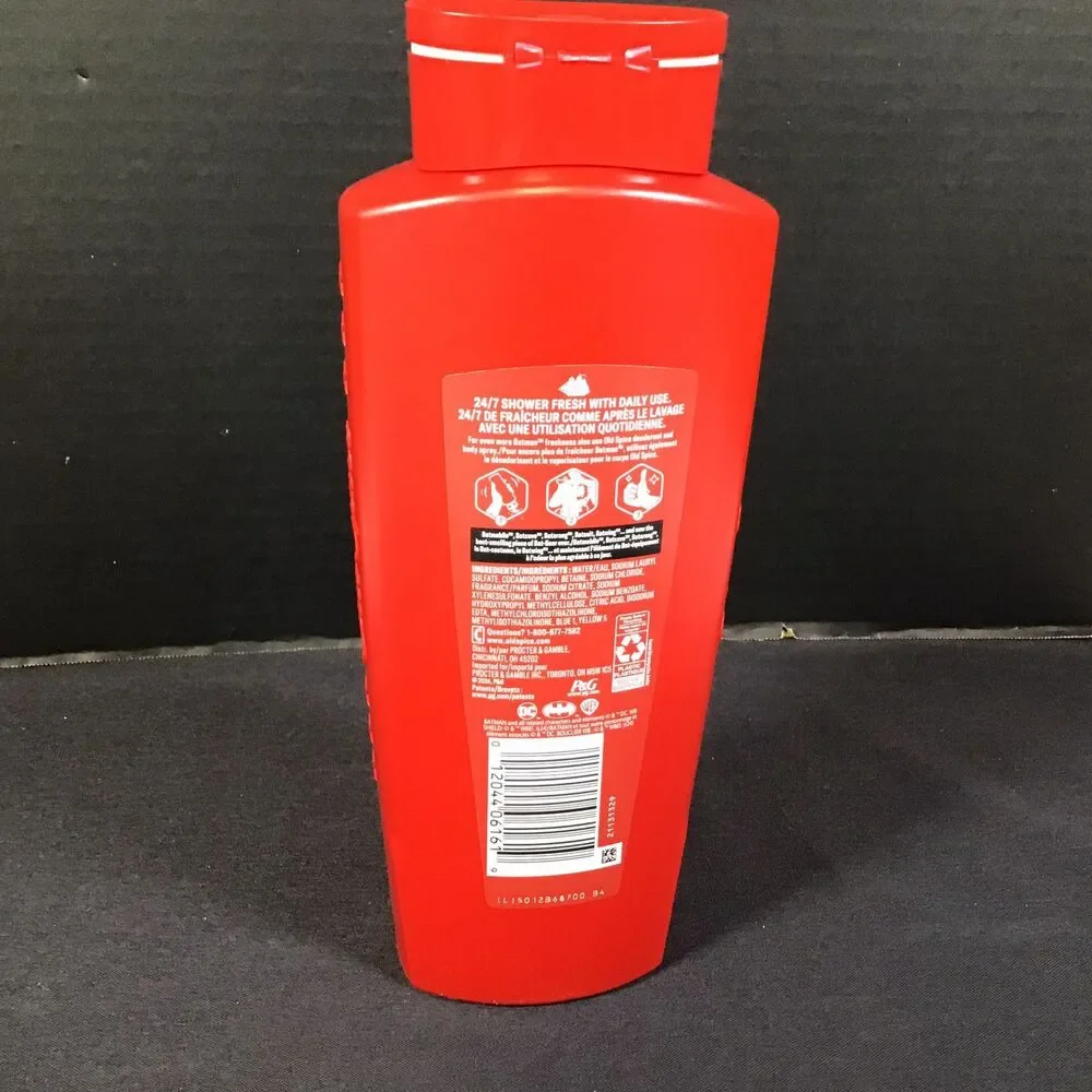 Old Spice Body Wash Limited Edition Batman Dark Knight Black Cherry 24oz New